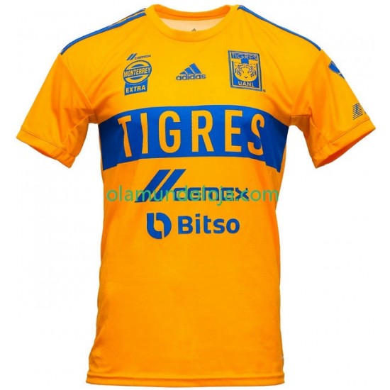Camisola Tigres UANL Homem Equipamento Primeiro 2022-2023 Manga Curta